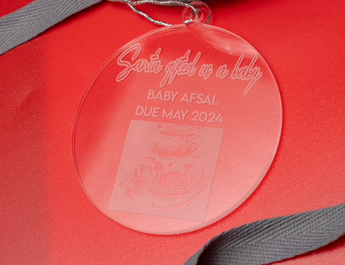 Baby Announcement Christmas ornaments