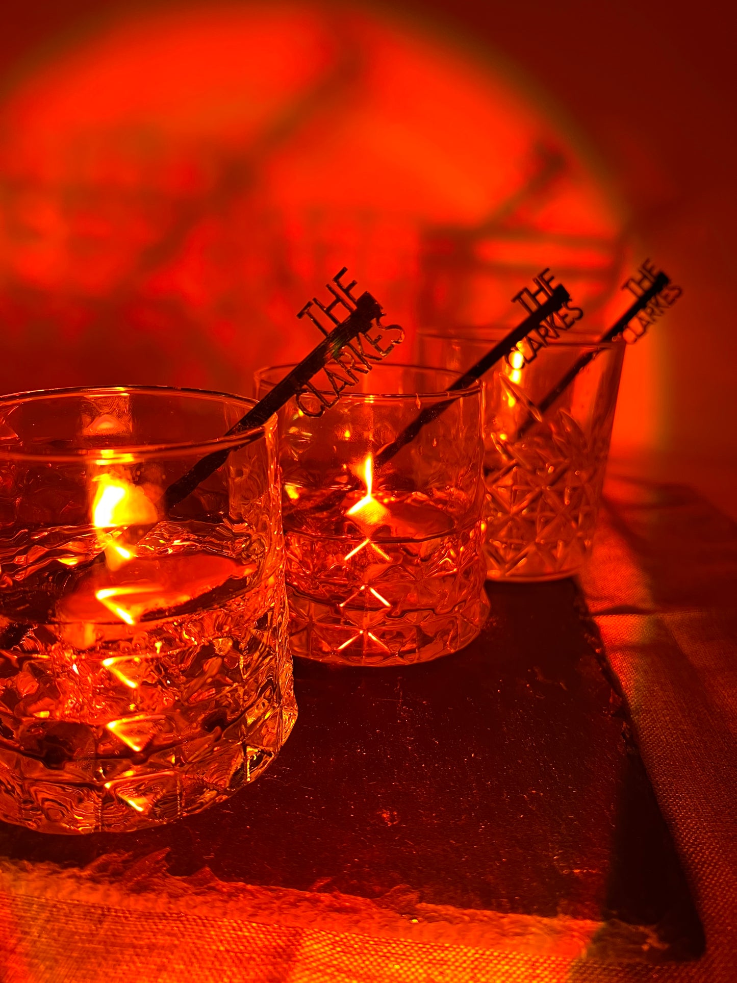 10 Acrylic Drink stirrers