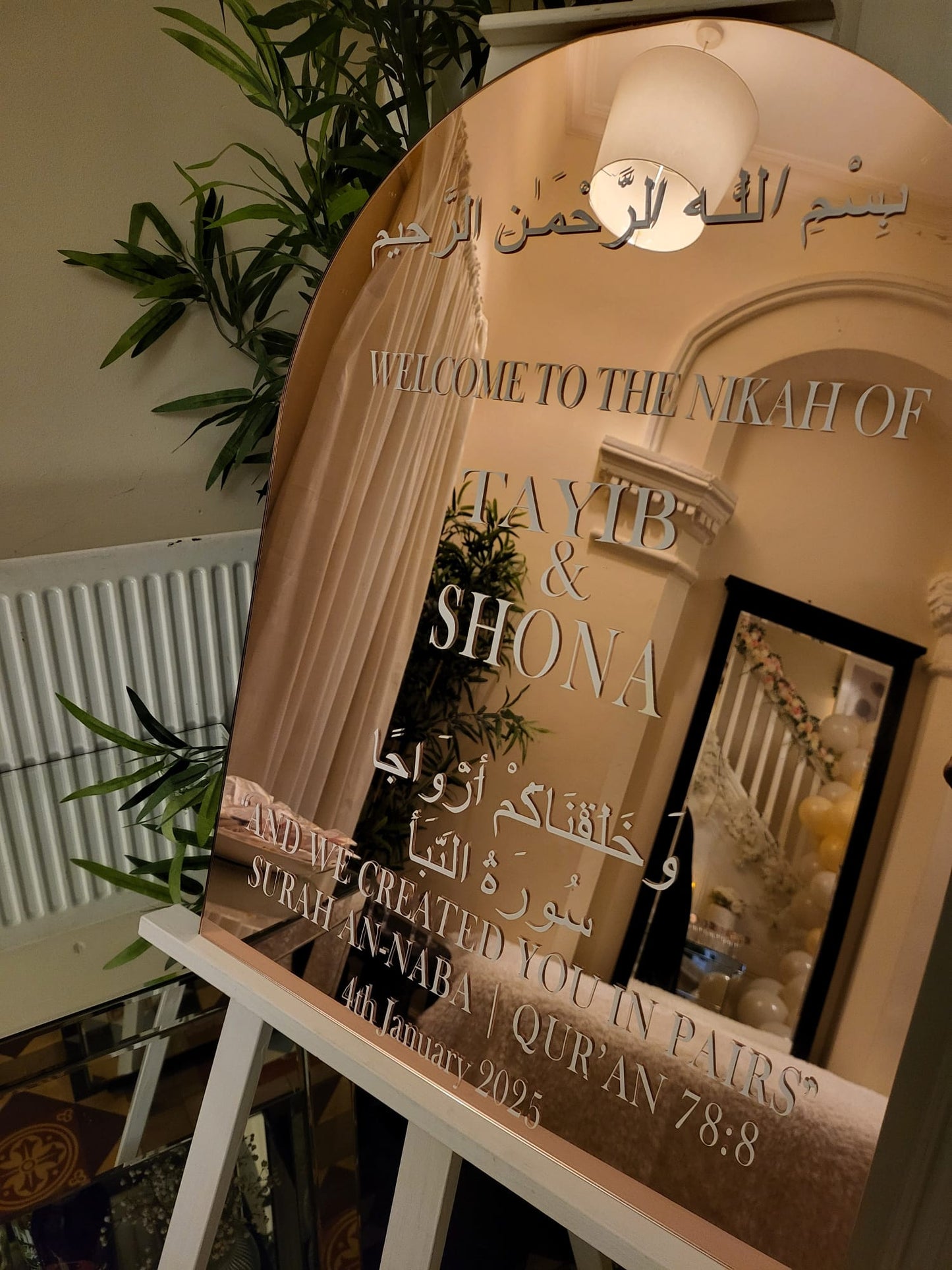 Acrylic welcome sign- wedding sign