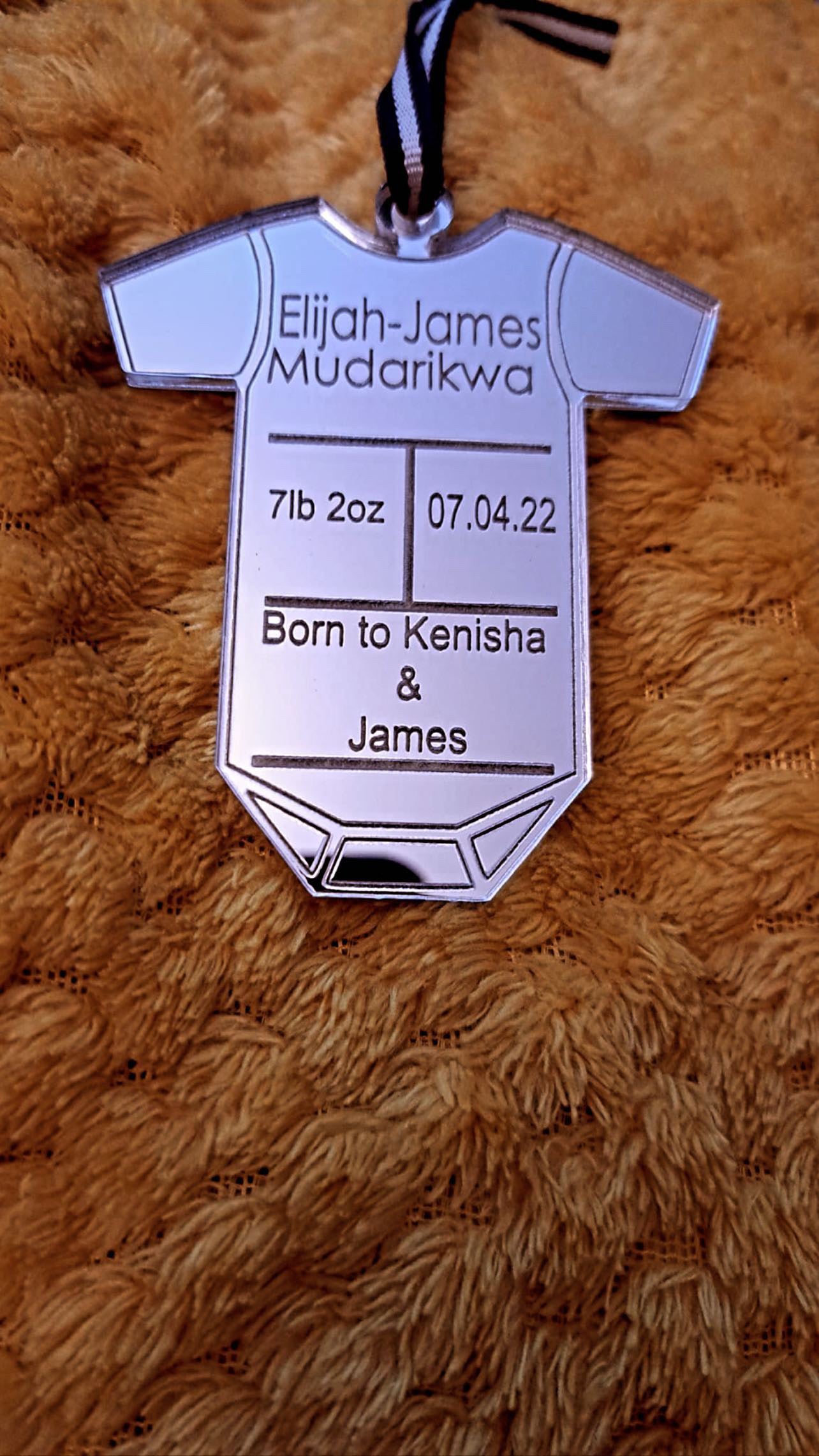 Baby grow Christmas ornament