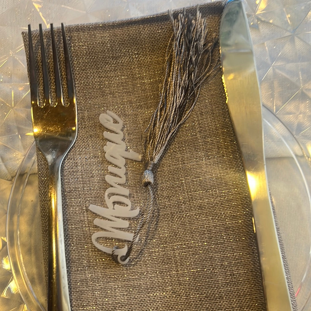 Tassel wedding place names