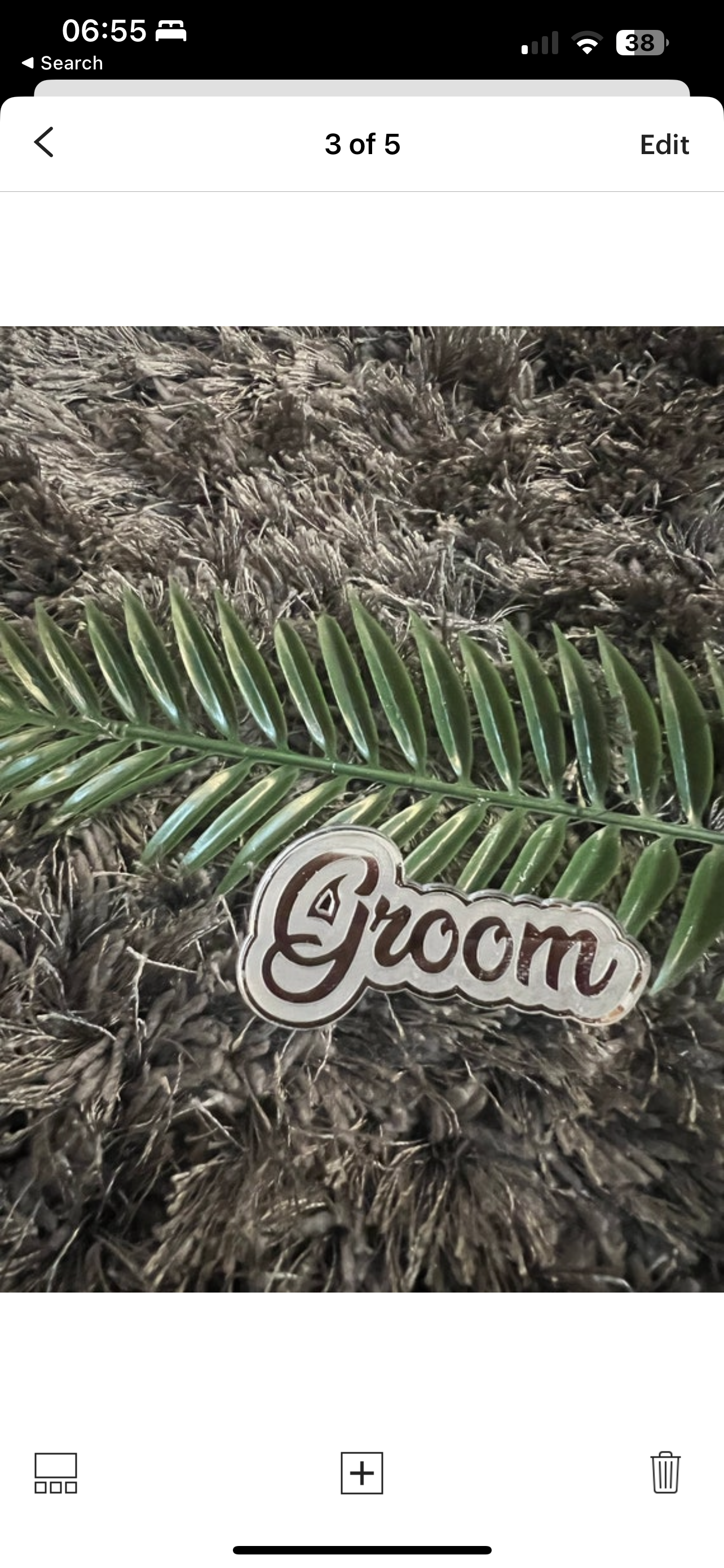 Mirror acrylic place names-wedding table