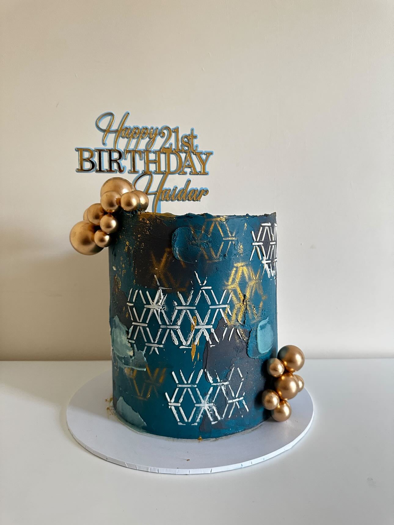 Double acrylic cake topper