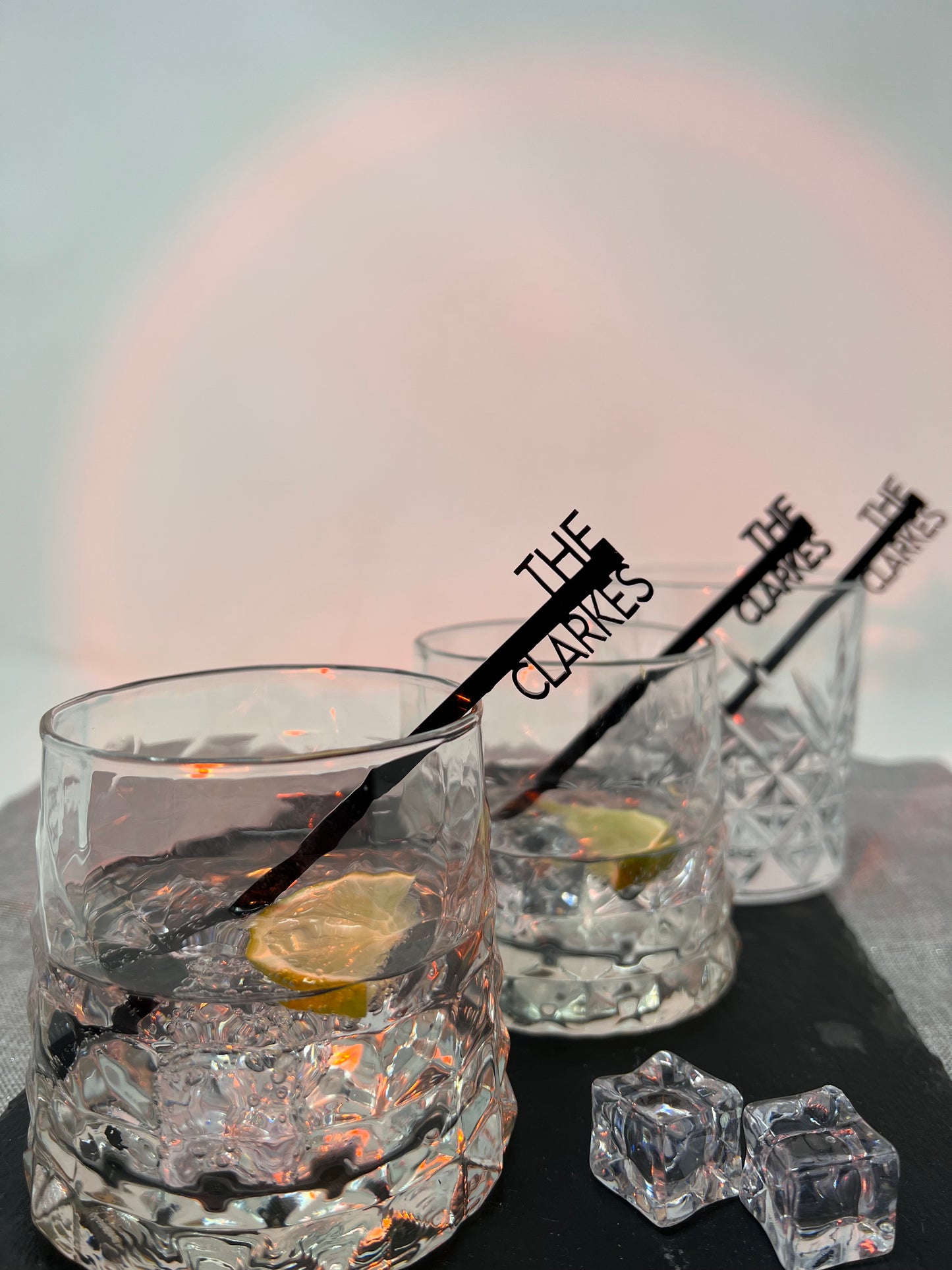 10 Acrylic Drink stirrers