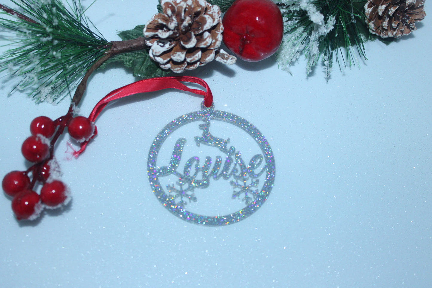 Acrylic Christmas name ornaments