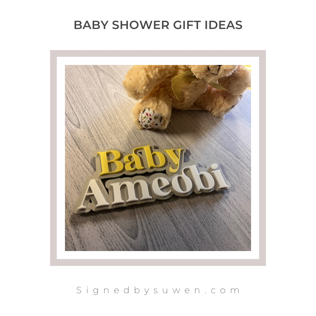 Layered Baby Name sign- Wall Sign