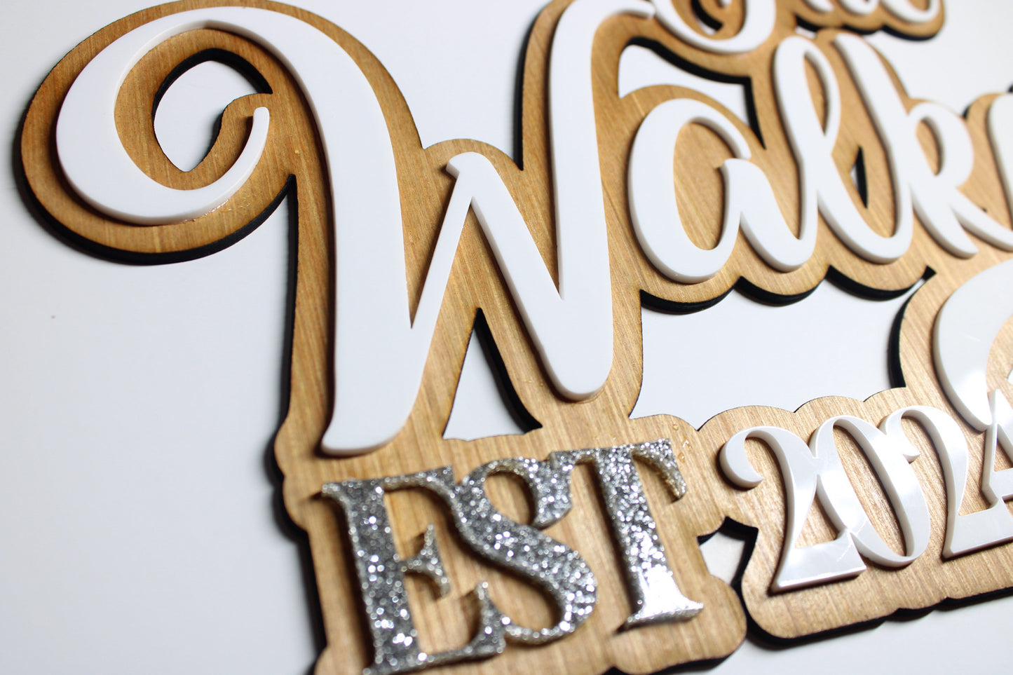 Layered Backdrop sign- Wedding backdrop