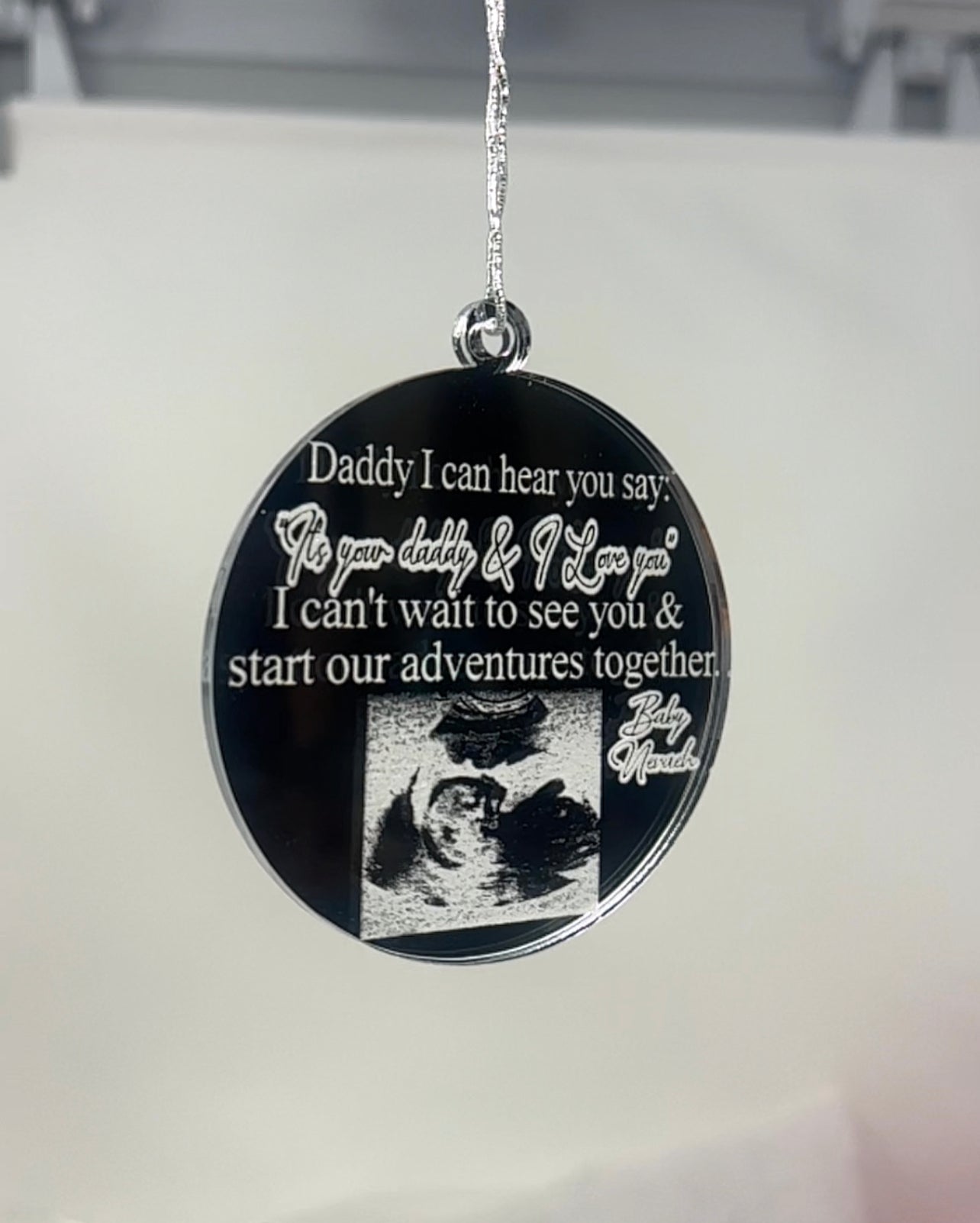 Baby Announcement Christmas ornaments