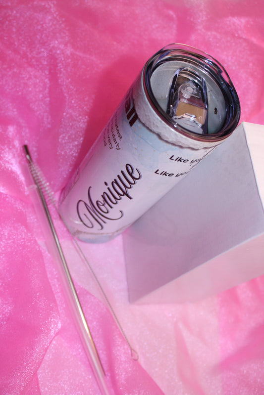 Personalised Netball themed Tumbler