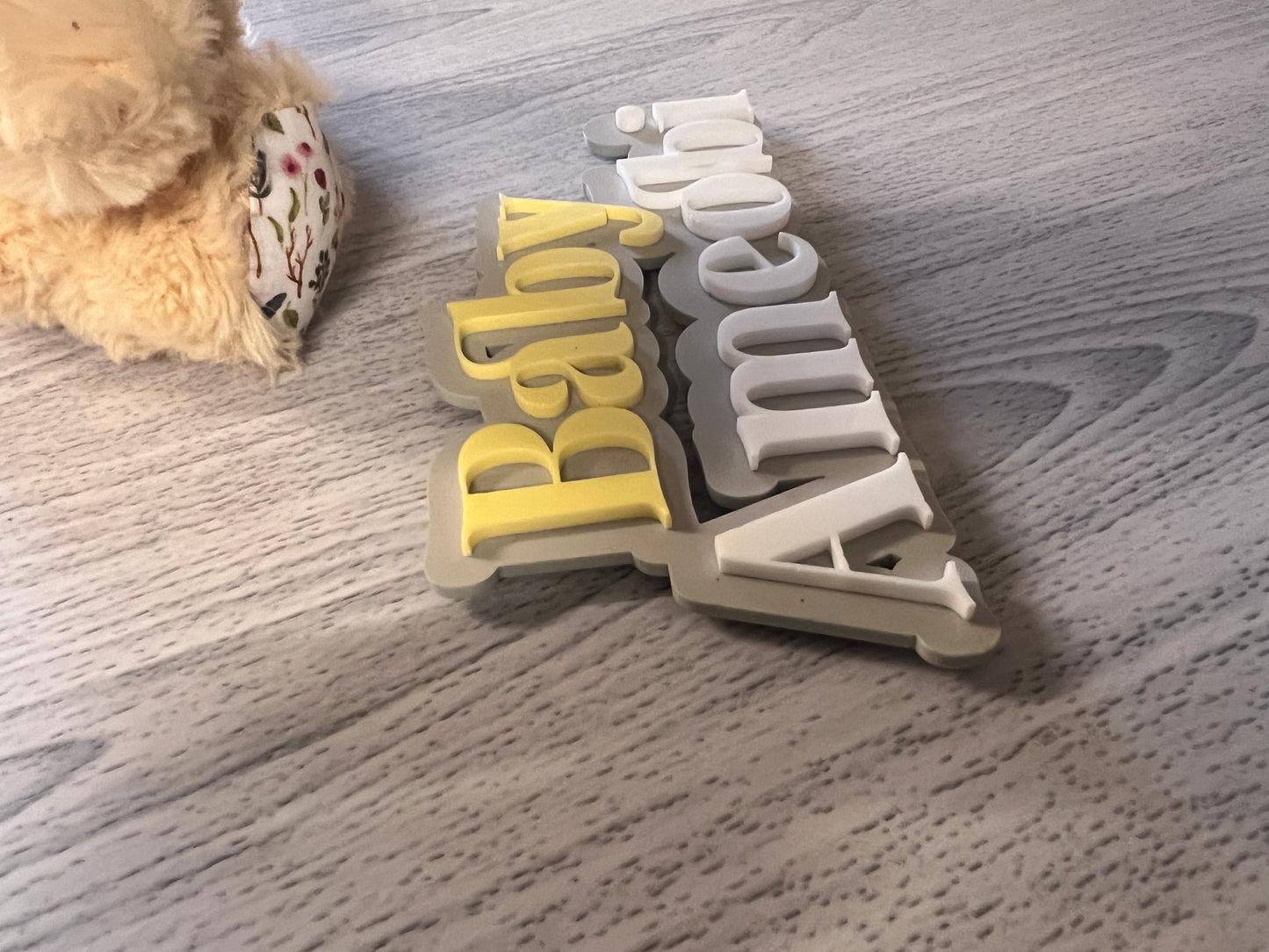 Layered Baby Name sign- Wall Sign