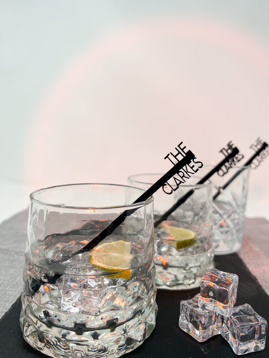 10 Acrylic Drink stirrers