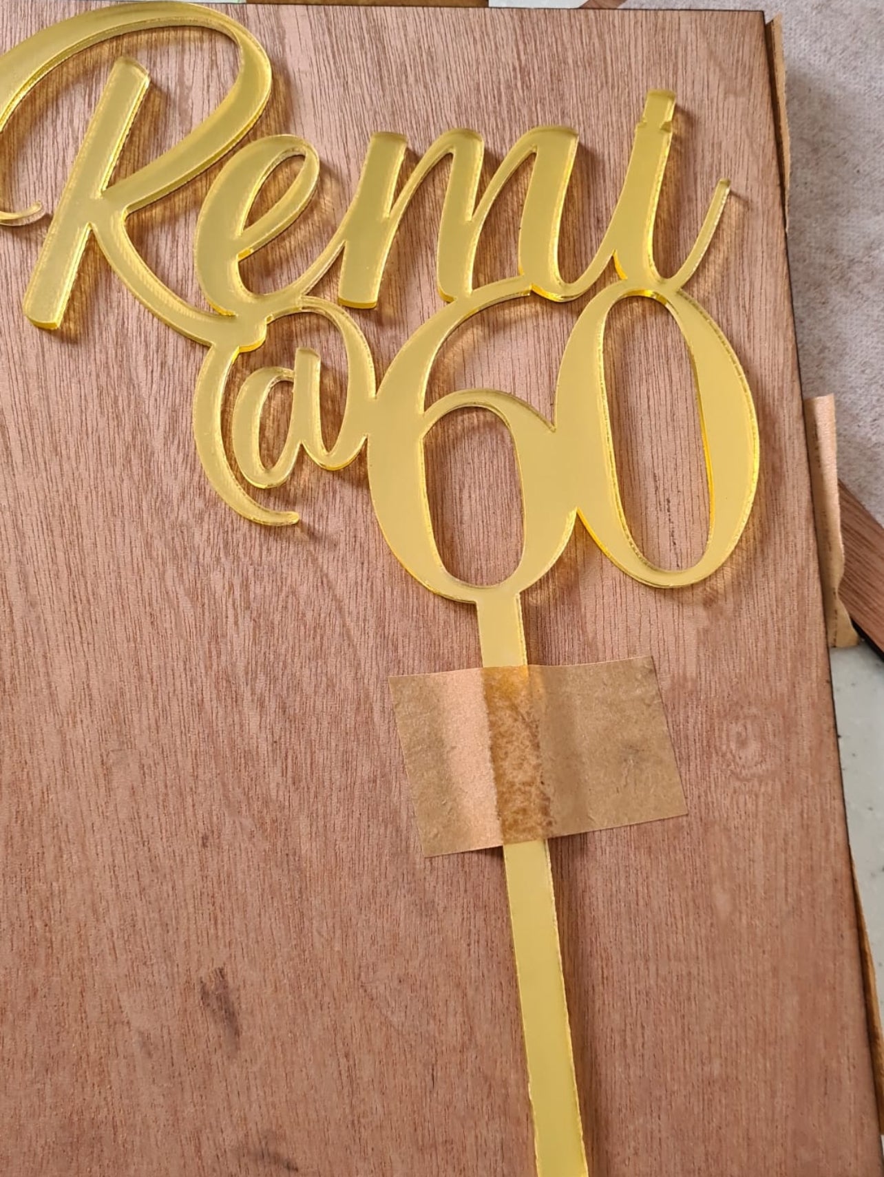 Acrylic Name @ Age Cake topper