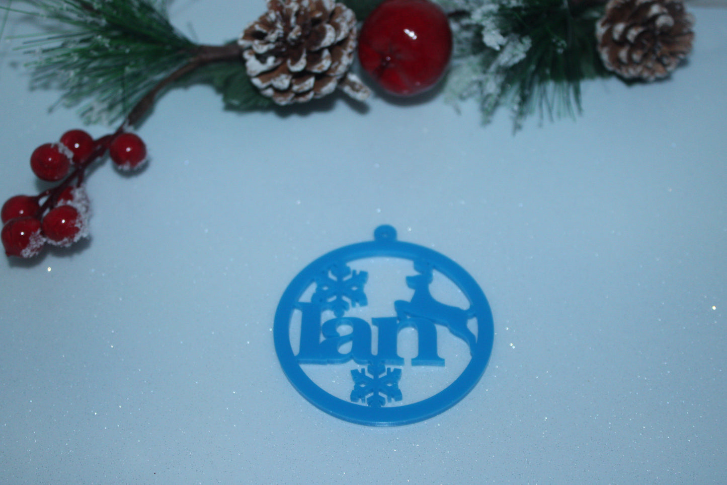 Acrylic Christmas name ornaments