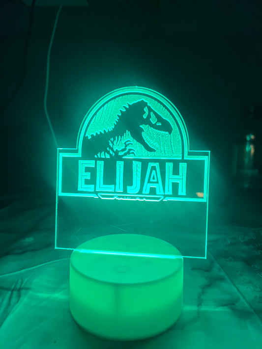 Dinosaur LED lamp