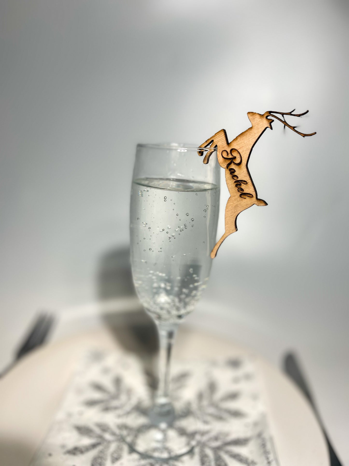 Stag place names- Christmas reindeer place setting