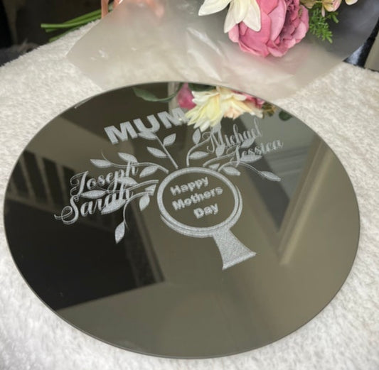 Personalised family tree mirror-Gift