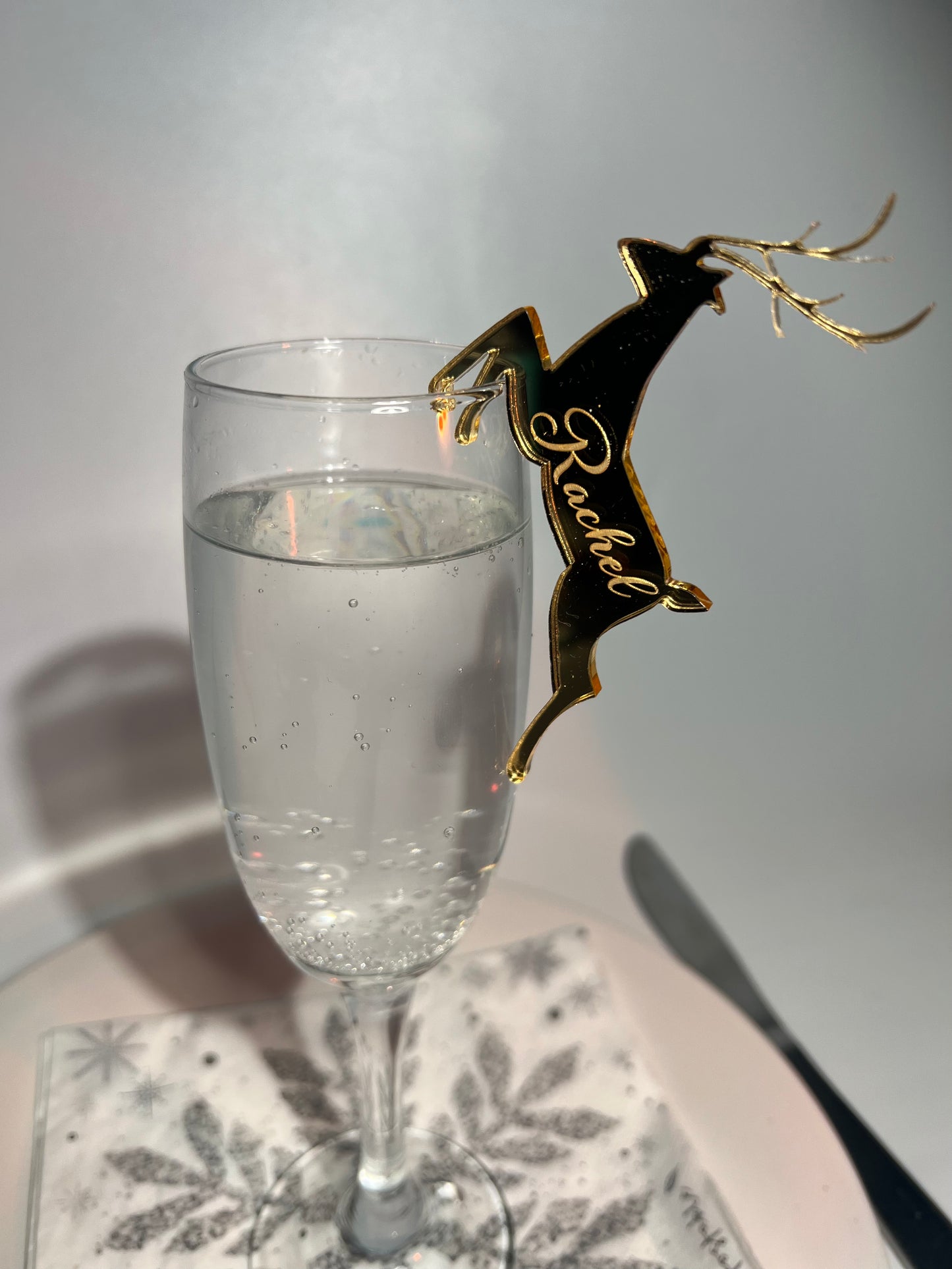 Stag place names- Christmas reindeer place setting