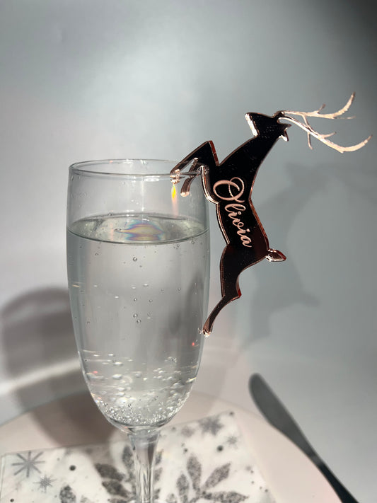 Stag place names- Christmas reindeer place setting